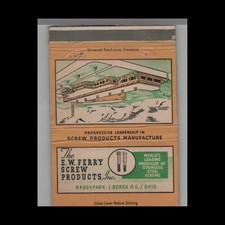 Matchbook Cover E.W. Ferry Screw Products Brookpark, OH picture