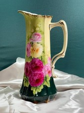 Antique bavarian porcelain tankard pitcher picture