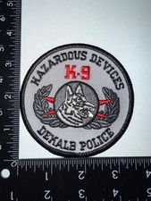 Dekalb County Georgia GA Hazardous Devices K9 Police Shoulder Patch Obsolete picture