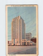 Postcard St. Paul City Hall & Ramsey County Court House St. Paul Minnesota USA picture