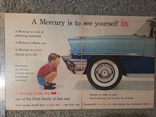 Antique 2-Page Color Print Ads: 1956/1960 Mercury Montclair & 1965 Continental picture