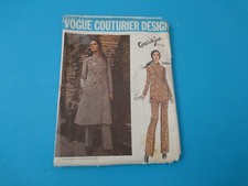 VOGUE COUTURIER DESIGN 2454 MISSES TOP, PANTS & COAT SIZE 12 GALITZINE ITALY CUT picture