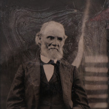 Antique CDV 6th Plate Tintype Photo - Distinguished Elderly Man #1383 picture