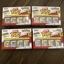 Funko Bitty Pop Pokémon 4-Pack Mini Vinyl w/ Stackable Shelf COMPLETEPOKEMONSET picture
