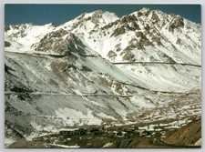 Salang Pass From KABUL through the HINDU Kush Mountains, AFGHANISTAN - POSTCARD picture