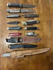 Grandpa’s Estate Workshop Junk Drawer Knives Lot Buck Camillus Klein Shrade Etc picture