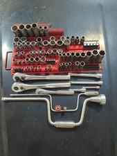 Craftsman USA Tools Lot Of 72 Sockets Ratchets Metric Sae Vintage USED READ picture