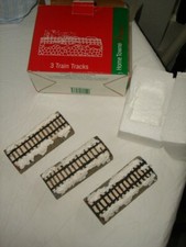 NIB 1998 Vtg. JC Penny Home Towne Express 3-Piece Straight Train Track Set picture