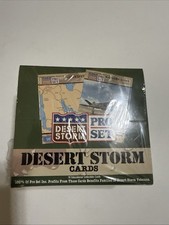 Vintage 1991 Pro Set Desert Storm Military Trading Cards New Sealed picture