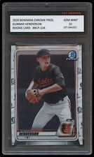 GUNNAR HENDERSON 2020 BOWMAN PROSPECTS CHROME 1ST GRADED 10 ROOKIE CARD ORIOLES picture