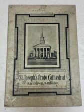 St Joseph's Proto Cathedral Painting Bardstown Kentucky 1923 Antique Art Booklet picture