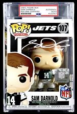 SAM DARNOLD NFL HAND SIGNED ENCAPSULATED FUNKO POP TOY #107 SLABBED WITH PSA COA picture