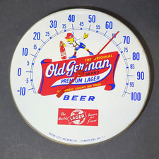 Old German Beer Vintage Thermometer Sign Cumberland MD Advertising No Glass picture