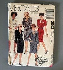 Vintage 1988 McCalls Sewing Pattern 3903 Misses Fashion Basics Dress Sz 10-12-14 picture