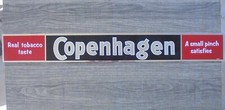RARE VINTAGE COPENHAGEN SNUFF THIN ALUMINUM RETAIL SIGN 24