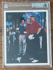 George Bush Auto Signed Beckett BAS Photo Reagan President psa Political Clinton picture