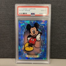 2024 Topps Disney Sapphire Mickey Mouse Card #1 PSA 10 picture