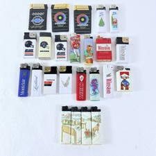 LOT of 24 Lighters Vintage Variety NFL Marlboro Winston Chevrolet Bundle Untest picture
