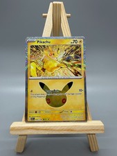 Pikachu 052/128 – 30/30 – Holo – Pokémon 30th Anniversary TCG Card English picture
