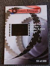 2021 HA Famous Americans 35mm Film Clip Star Wars: A New Hope MARK HAMIL /350 picture