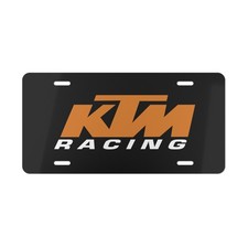 KTM Racing, License Plate Auto Car Tag Metal Aluminum (Black Background) picture
