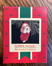 Slipper Spaniel - Vintage 1988 Hallmark Keepsake Christmas Ornament picture