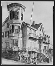 Photo:Old Mystic Connecticut 1940 Old House on Main Street FSA Photo picture