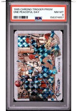 Vtg 1995 Chrono Trigger Special PRISM CARDS One Peaceful Day PSA 8 Promo Card picture