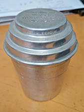 Vtg 1950's Aluminum Measuring Cup Shaker/ Compliments Of Your Marathon Dealer picture