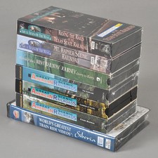 Vintage Railroad Train VHS Lot 8 Tapes 7 Sealed Great American Scenic Railroads picture