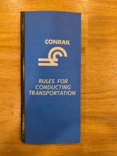 Vintage Conrail Transportation Department Rules Book Blue Binder 1968 Railroad picture
