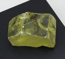 Natural Cambodian Yellow Zircon Rough Superb 664 Ct Certified Loose Gemstone picture