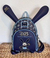 Disney NEW 2026 D23 Gold Member Loungefly Oswald Lucky Rabbit Backpack Ears picture