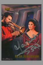 Marina Sirtis Signed 1993 Star Trek Master Series Riker & Deanna Troi Card picture
