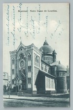 Notre Dame de Lourdes MONTREAL Quebec—Antique Cathedral Postcard CPA 1910 picture