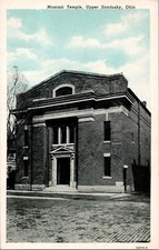 K13/ Upper Sandusky Ohio Postcard c1940s Masonic Temple 164 picture