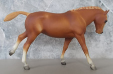 Vintage 1971-1976 Breyer Chestnut Cantering Welsh Pony with Red Ribbons B picture