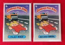 1985 Topps GPK Stickers 31a RUN DOWN RHODA & 31b FLAT PAT Glossy Set - VERY Nice picture