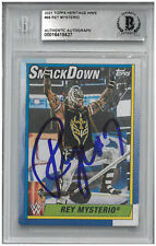 Rey Mysterio Signed Autograph Slabbed WWE 2021 Topps Heritage Card BAS Beckett picture