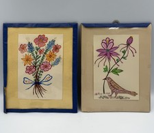 Vintage German Letters With Art 1974-1975 picture