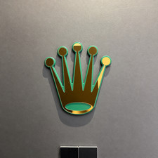 Rolex Style Art Watch Shop Display Sign Gold Mirror Large 3D Statement Art 35cm picture