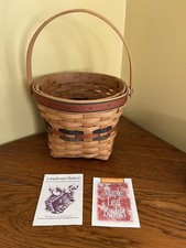 Longaberger Maple Leaf Basket 96 Shades of Autumn 13935 Rust, Green + Blue weave picture