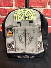 Disney Tower of Terror Hotel Loungefly Mini Backpack Bag, Gray & Black NWT picture