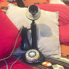1913 Western Electric Black Candlestick Style Rotary Telephone still works🔥 picture