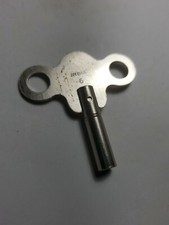 New Nickel Replacement Clock Key Size 6 / 3.75 mm For Key Wind Clocks picture