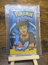 2006 Pokemon Topps Merlin Magic Message Sealed Brock & Mudkip Art Booster Pack picture