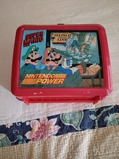 Vintage 1988 Nintendo Power Super Mario Bros 2 Zelda II Link Plastic Lunch Box picture