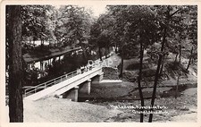 B91/ Grand Ledge Michigan Mi Real Photo RPPC Postcard c50s Riverside Park Ledges picture