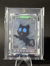 2025 Topps Chrome Veefriends VVVV Very Lucky Black Cat Blue Eyes /2000 SSP #3 picture
