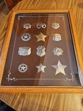 FRANKLIN MINT - THE OFFICIAL BADGES OF THE GREAT WESTERN LAWMEN -STERLING SILVER picture